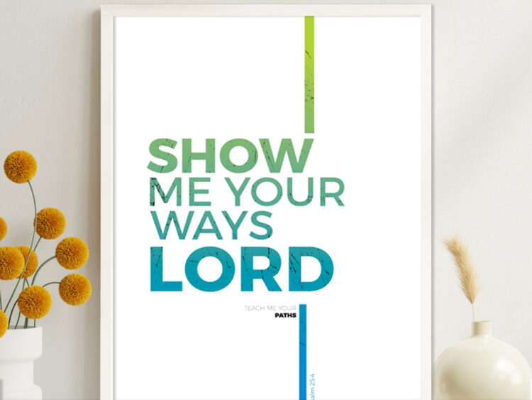 Christian Bible Verse poster