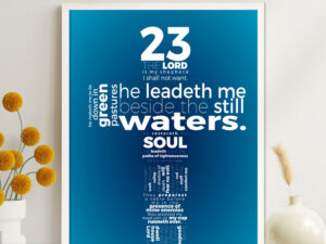 Psalm 23 Christian Poster
