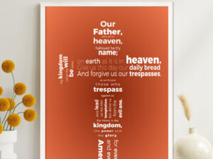 Lord's Prayer Christian Poster