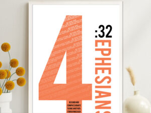 Ephesians 4:32 Numbers Series Poster