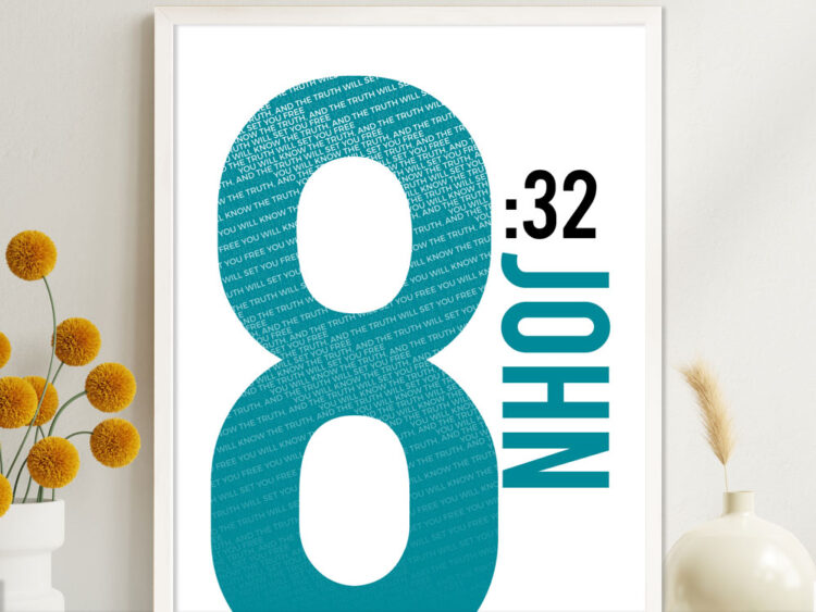 Inspring Christian Bible Verse Poster