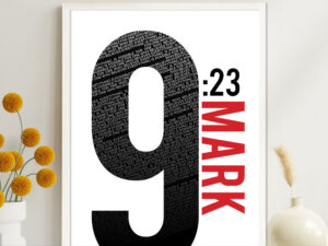 Mark 9:23 Numbers Series Poster