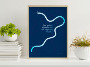 Psalms 119:105 Spiritual Christian Poster