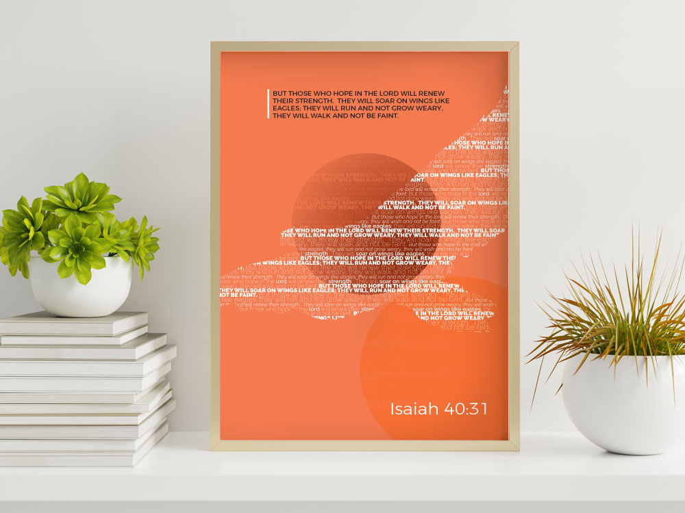 Isaiah 40:31 Imaginative Christian Poster 2 Christian Bible Verse Poster