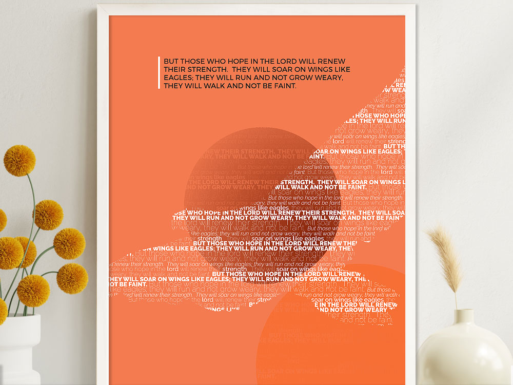 Isaiah 40:31 Imaginative Christian Poster 1 Christian bible verse poster