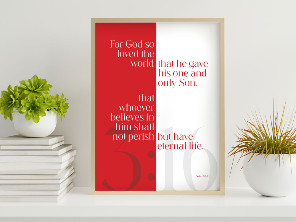 John 3:16 Dynamic Christian Poster 2 John 3:16 Dynamic Christian Poster