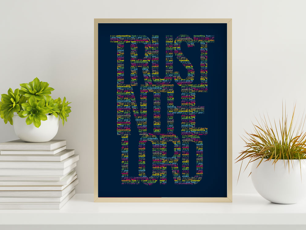 Proverbs 3:5 Awesome Christian Poster 4 Christian Bible Verse Picture
