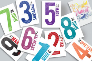 Bible Verse Christian Post Cards Pack B 12 Christian Bible Verse postcards