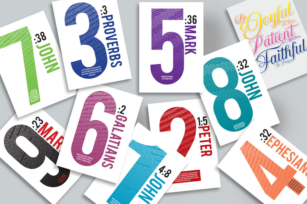 Bible Verse Christian Post Cards Pack B 1 Christian Bible Verse postcards
