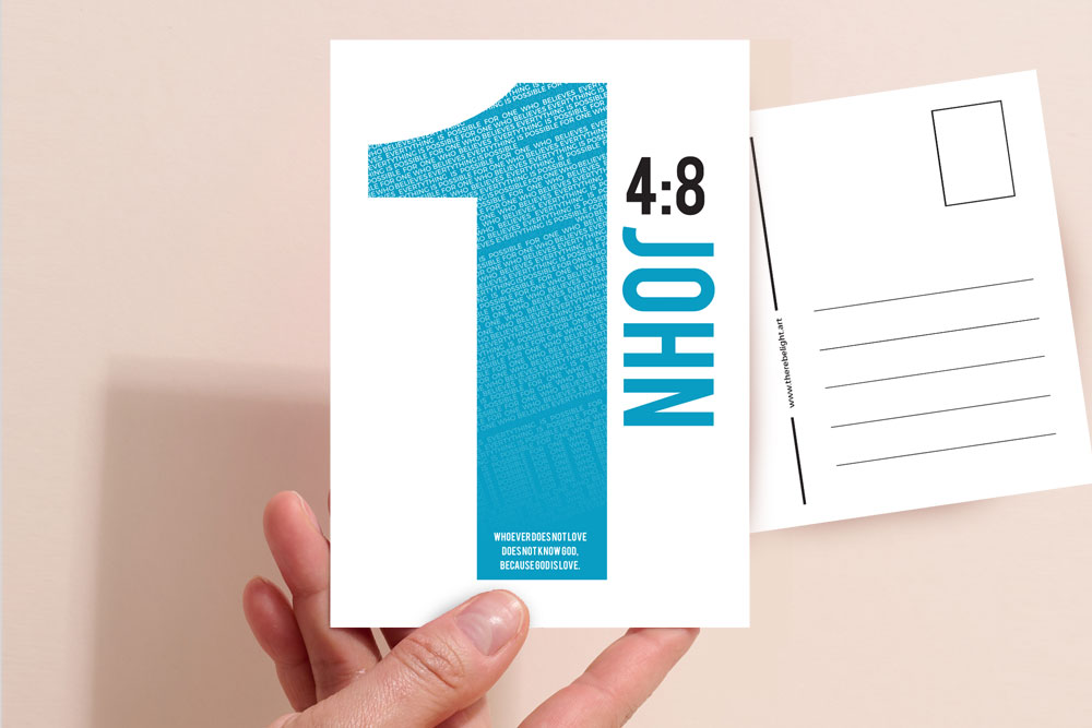 Bible Verse Christian Post Cards Pack B 2 Christian Bible Verse postcard