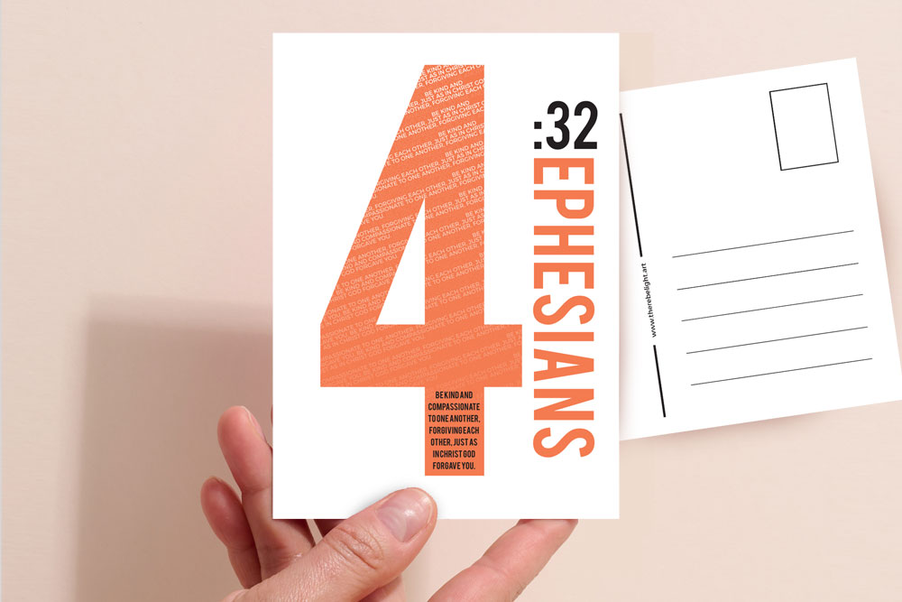 Bible Verse Christian Post Cards Pack B 5 Christian Bible Verse postcard