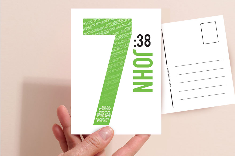 Bible Verse Christian Post Cards Pack B 8 Christian Bible Verse postcard