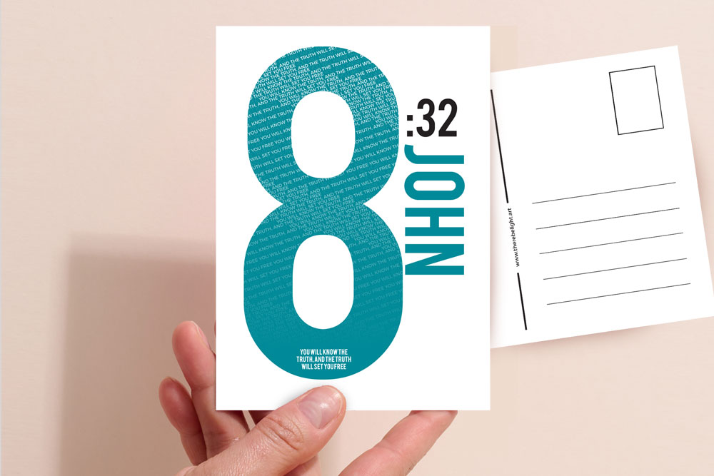 Bible Verse Christian Post Cards Pack B 9 Christian Bible Verse postcard