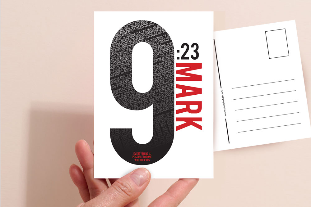 Bible Verse Christian Post Cards Pack B 10 Christian Bible Verse postcard